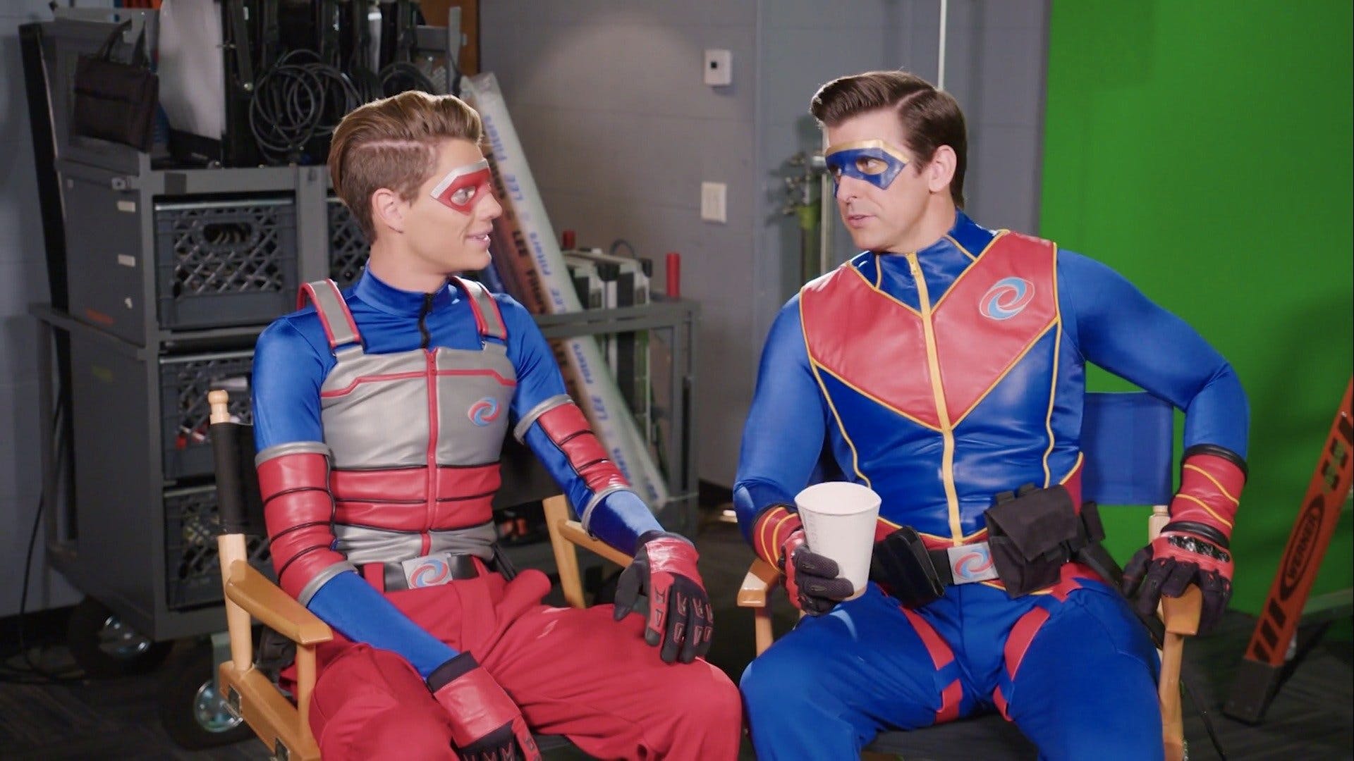 Cooper Barnes and Jace Norman in #SetLife on Nick: Henry Danger (2018)