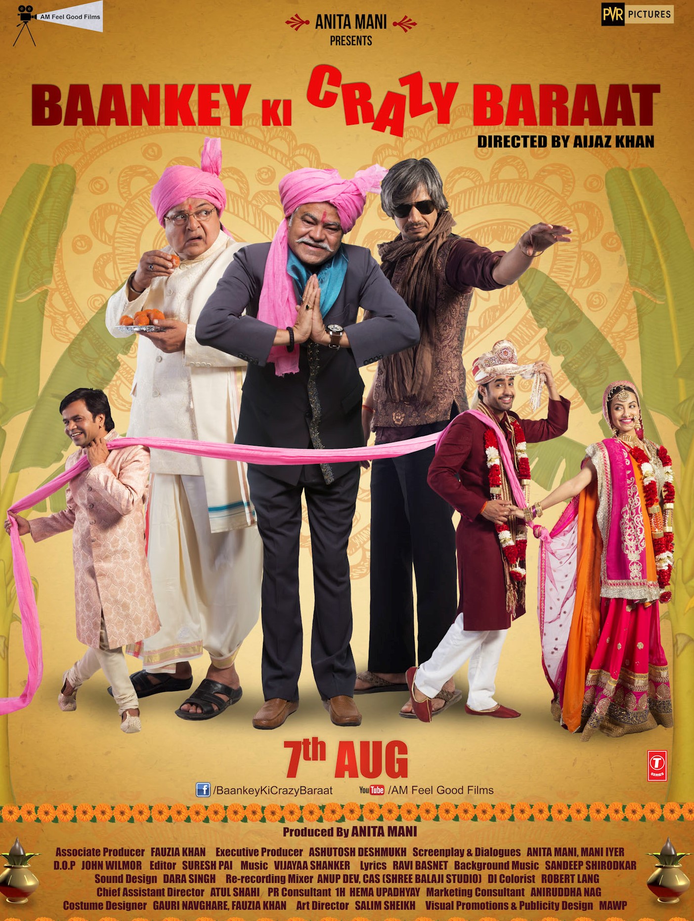 Sanjay Mishra, Vijay Raaz, and Rajpal Naurang Yadav in Baankey Ki Crazy Baraat (2015)