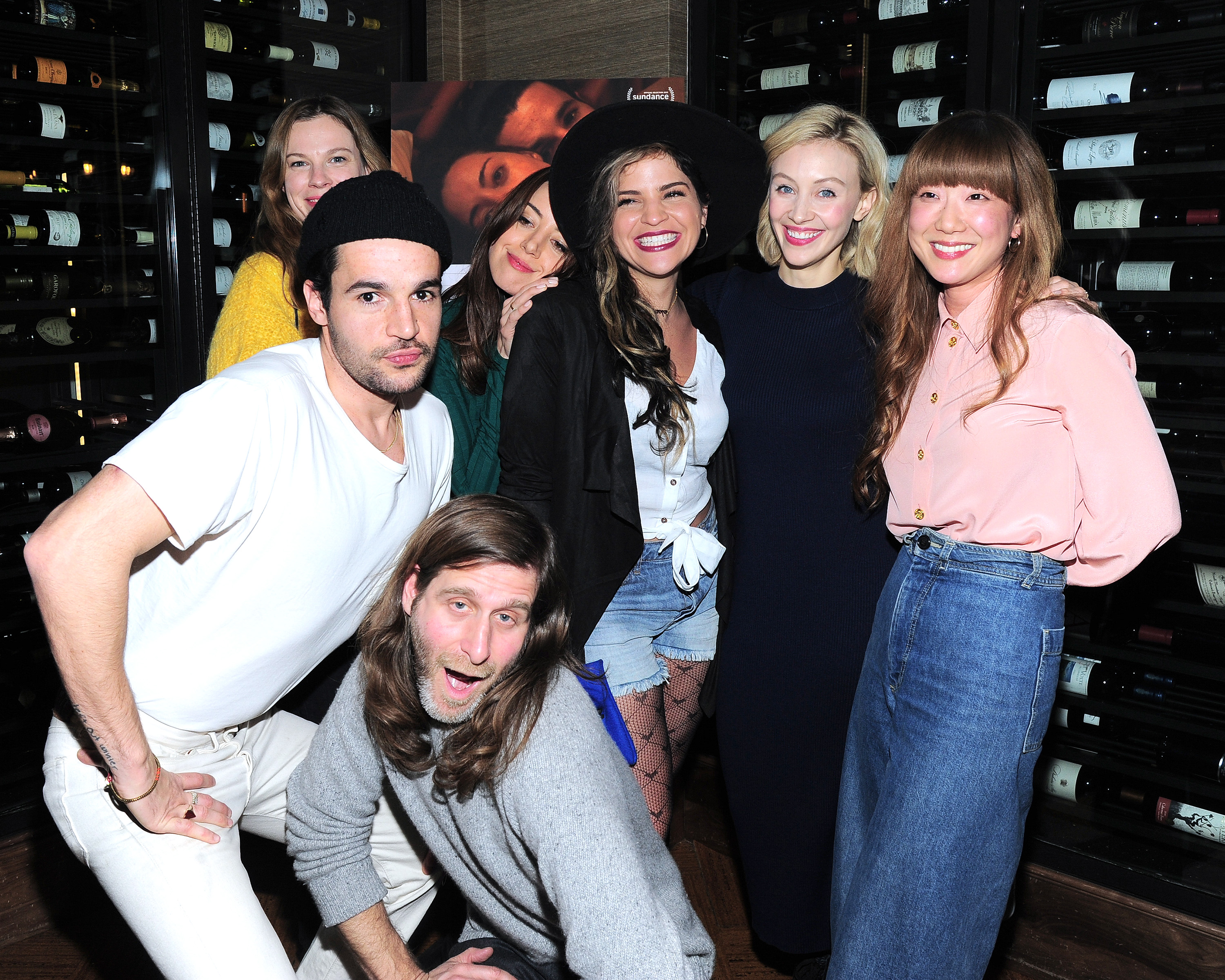 Sarah Gadon, Lawrence Michael Levine, Aubrey Plaza, Lindsay Burdge, Jennifer Kim, and Christopher Abbott