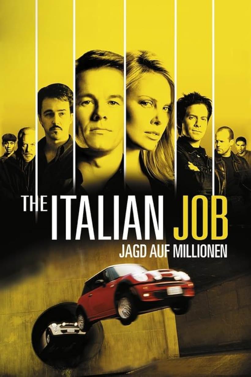 Charlize Theron, Mark Wahlberg, Donald Sutherland, Seth Green, Edward Norton, Jason Statham, and Yasiin Bey in The Italian Job (2003)