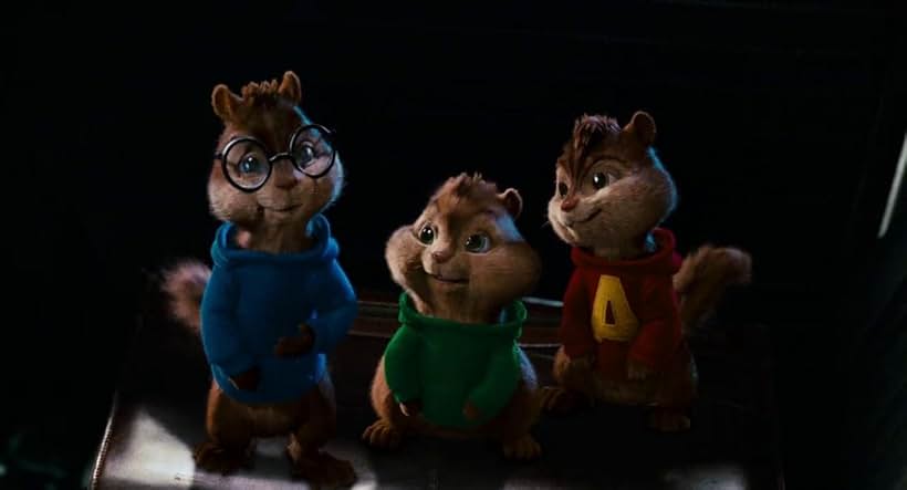 Justin Long, Jesse McCartney, and Matthew Gray Gubler in Alvin and the Chipmunks (2007)