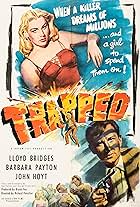 Lloyd Bridges and Barbara Payton in Trapped (1949)