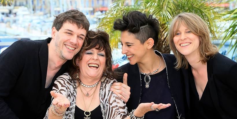 Marie Amachoukeli-Barsacq, Claire Burger, Samuel Theis, and Angélique Litzenburger at an event for Party Girl (2014)