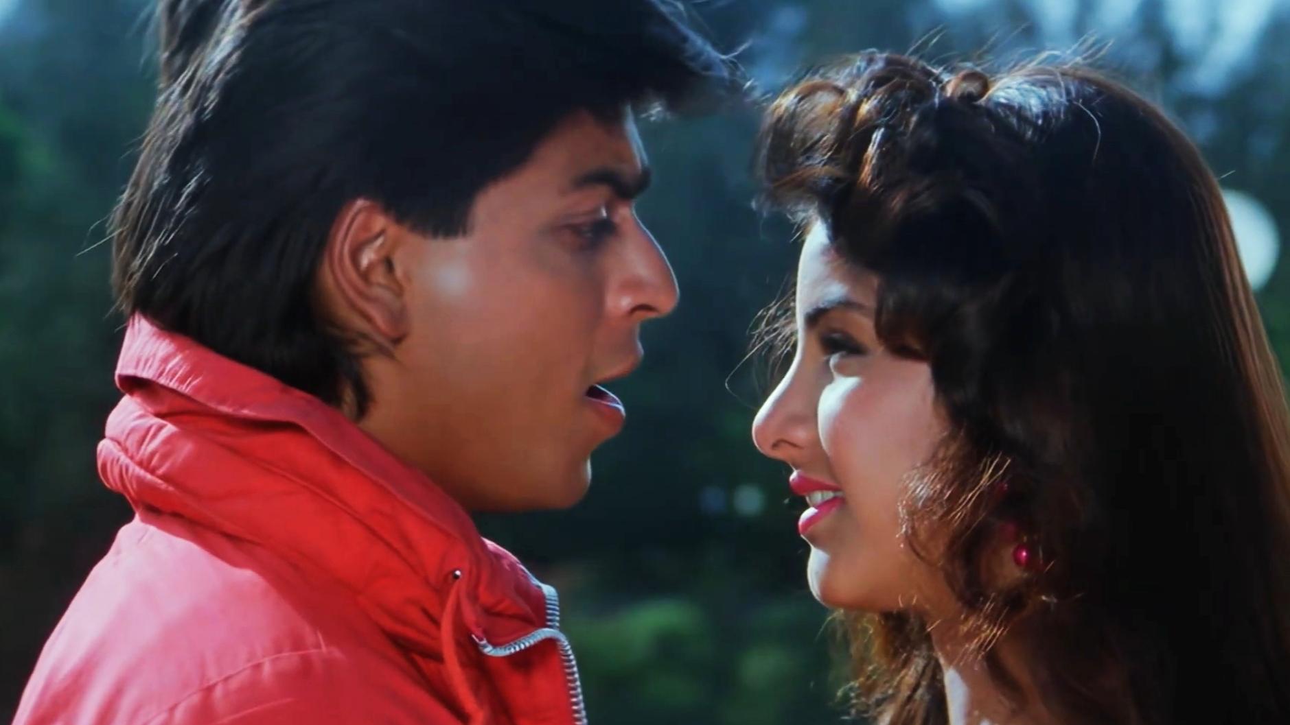 Divya Bharti and Shah Rukh Khan in Dil Aashna Hai (...The Heart Knows) (1992)