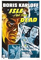 Boris Karloff, Marc Cramer, and Ellen Drew in Isle of the Dead (1945)