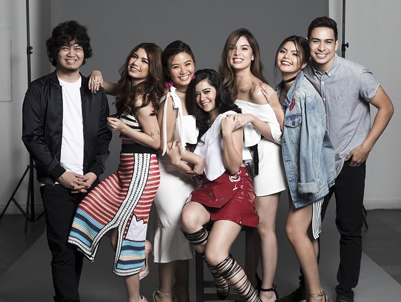 Miles Ocampo, Prime Cruz, Sue Ramirez, Michelle Vito, Chanel Morales, Paolo Gumabao, and Jane De Leon in The Debutantes (2017)