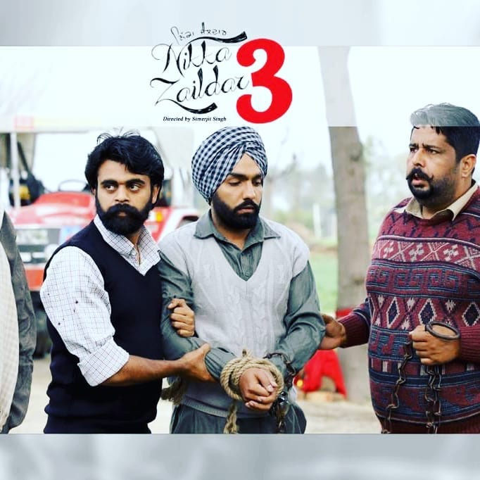 Mintu Kapa, Kaka Kautki, and Ammy Virk in Nikka Zaildar 3 (2019)