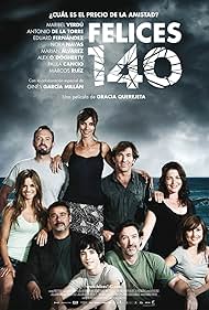 Antonio de la Torre, Eduard Fernández, Ginés García Millán, Alex O'Dogherty, Maribel Verdú, Marian Álvarez, Nora Navas, Marcos Ruiz, and Paula Cancio in Happy 140 (2015)