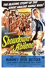 Lyle Bettger, Martha Hyer, and Jock Mahoney in Showdown at Abilene (1956)