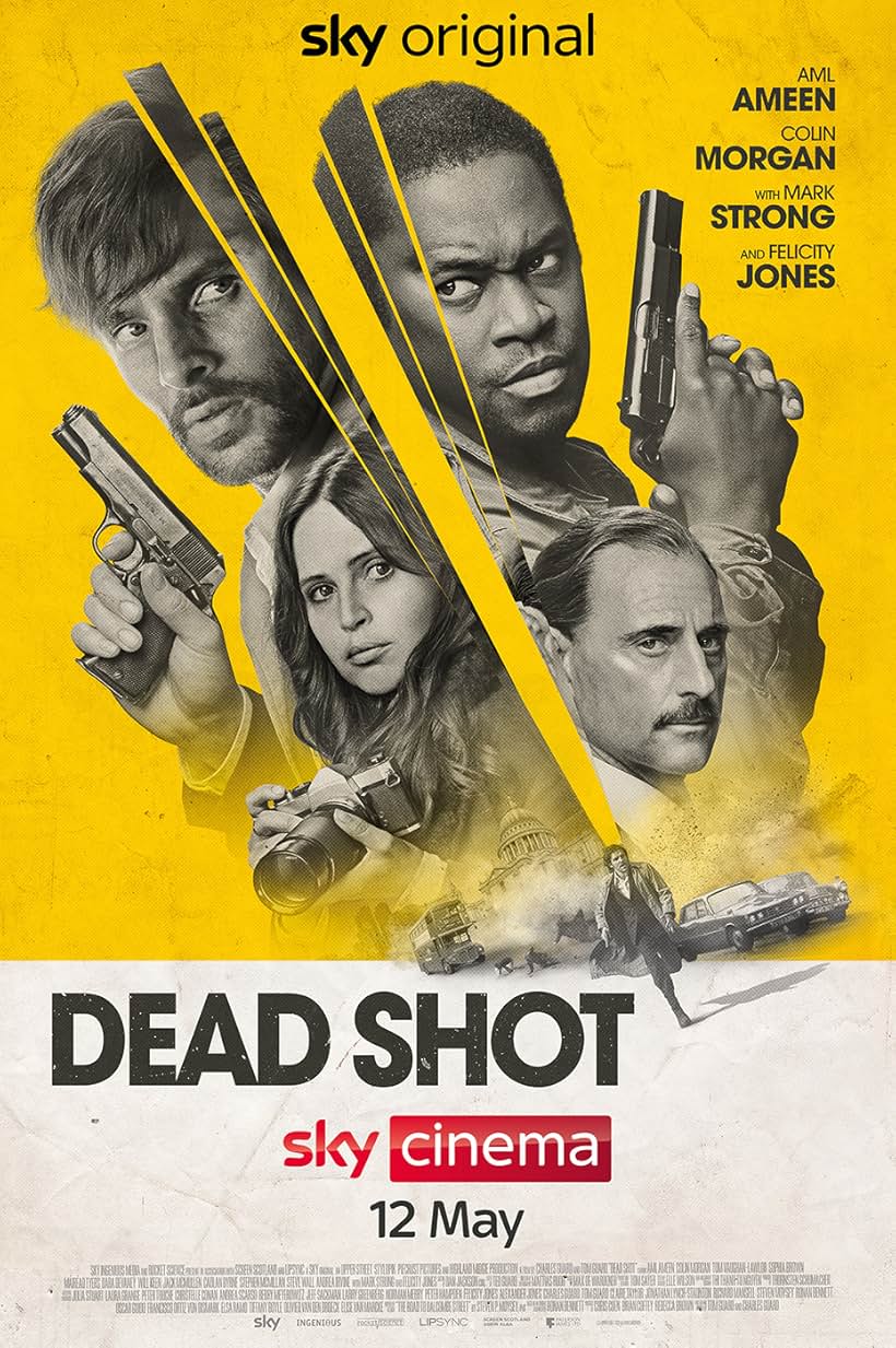 Felicity Jones, Mark Strong, Aml Ameen, and Colin Morgan in Dead Shot (2023)