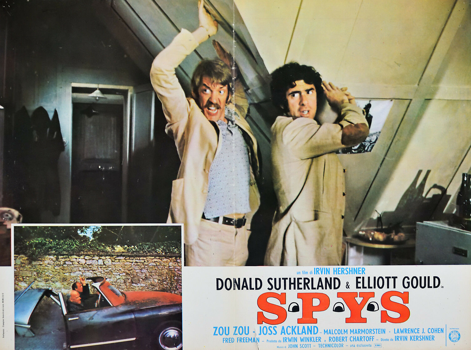 Donald Sutherland and Elliott Gould in S*P*Y*S (1974)