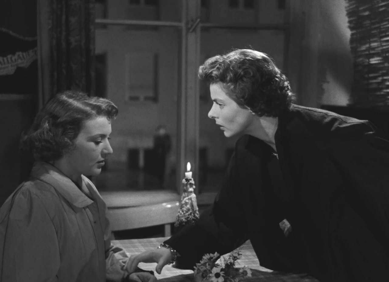 Ingrid Bergman, Renate Mannhardt, and Mathias Wieman in Fear (1954)