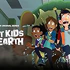 Garland Whitt, Montse Hernandez, Charles Demers, and Nick Wolfhard in The Last Kids on Earth (2019)