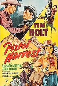 Joan Dixon, Tim Holt, Mauritz Hugo, and Richard Martin in Pistol Harvest (1951)