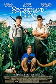 Michael Caine, Robert Duvall, and Haley Joel Osment in Secondhand Lions (2003)