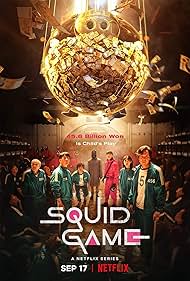 Lee Byung-hun, Lee Jung-jae, Anupam Tripathi, Oh Yeong-su, Park Hae-soo, Hoyeon, and Wi Ha-joon in Squid Game (2021)