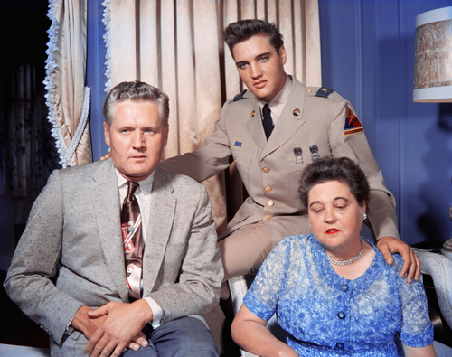 Elvis Presley, Gladys Presley, and Vernon Presley