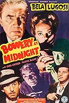 Bela Lugosi, Vince Barnett, John Berkes, Lew Kelly, Wanda McKay, and Tom Neal in Bowery at Midnight (1942)