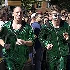 Tim Janus and Joey Chestnut in The Amazing Race (2001)