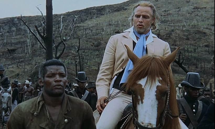 Marlon Brando and Evaristo Márquez in Queimada (1969)