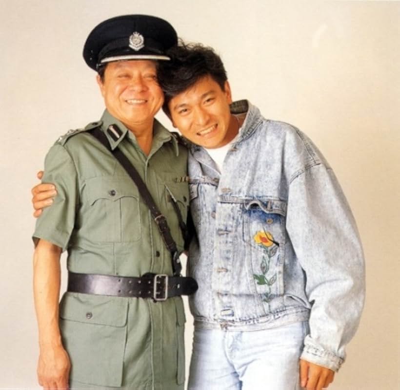 Andy Lau and Bill Tung in Shen tan fu zi bing (1988)