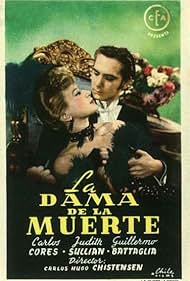 Carlos Cores and Judith Sulian in La dama de la muerte (1946)