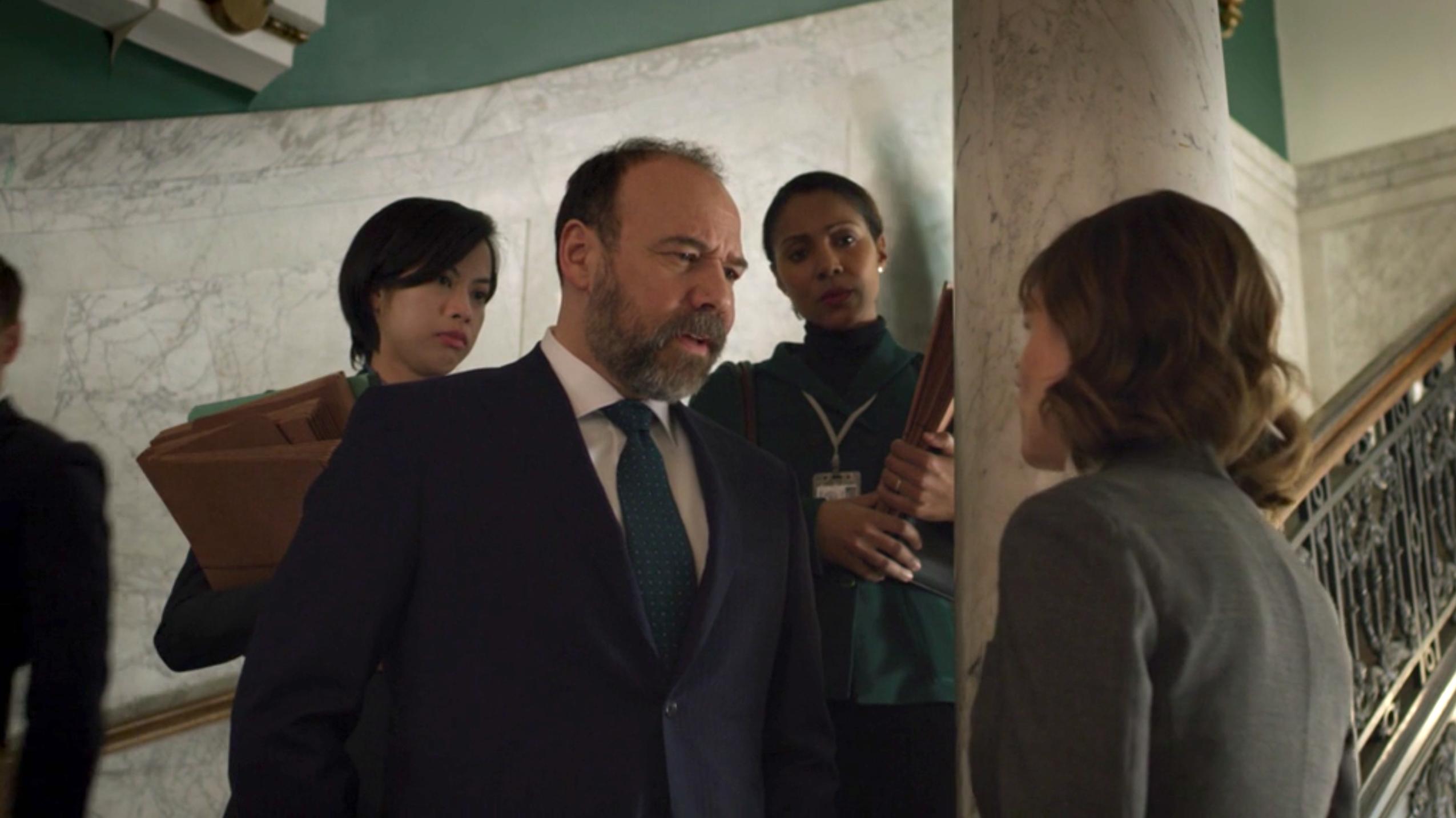 Katja Herbers and Danny Burstein in Evil (2019)