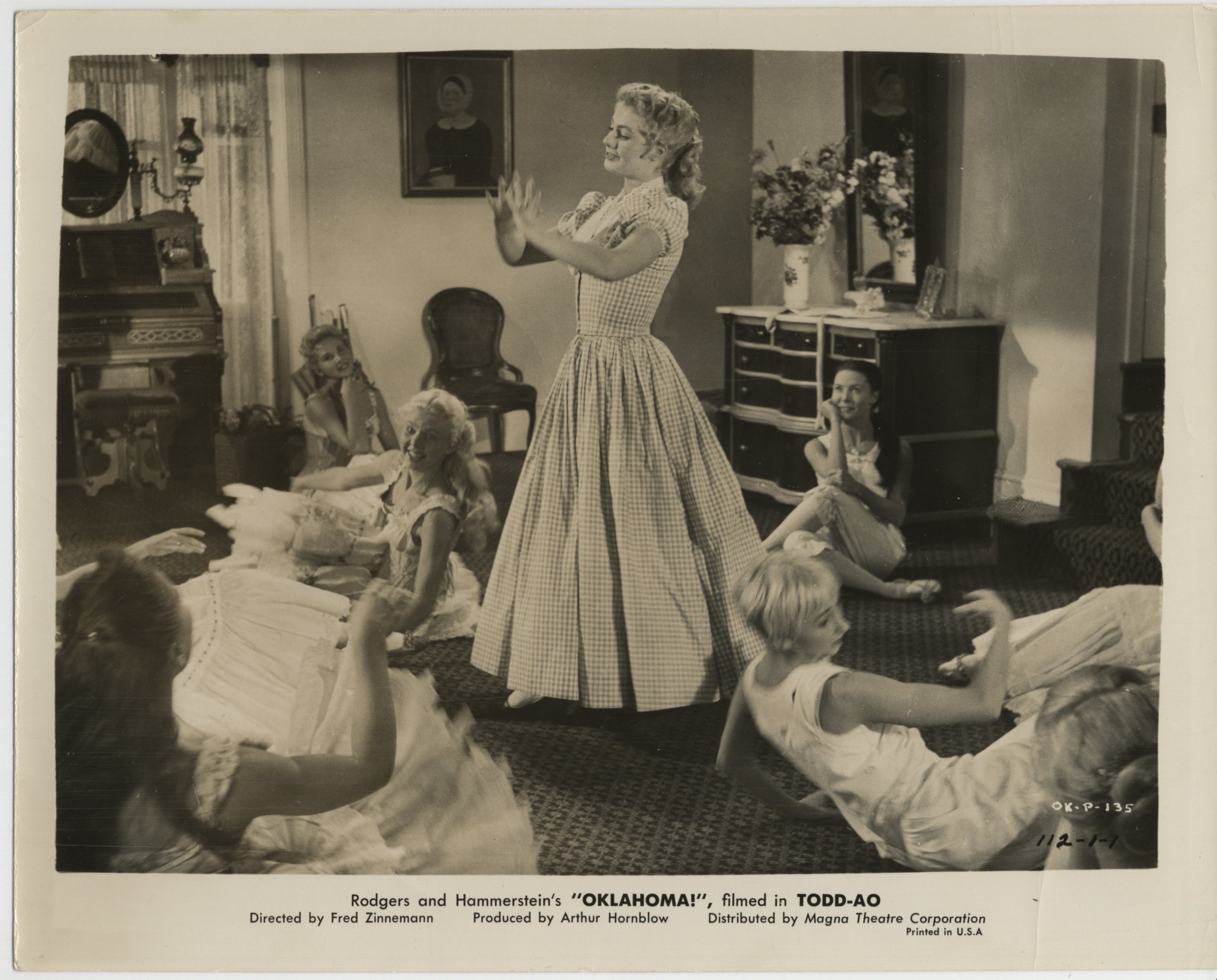 Jane Fischer, Shirley Jones, and Lizanne Truex in Oklahoma! (1955)