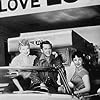 Lucille Ball, Desi Arnaz and Elizabeth Taylor in 