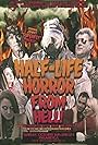 Jimmy Snuka, Christian Hess, Sarah French, Mark Mackner, Allyssa Pirone, Randall McCann, Mikus Sullivan, Melanie Slavinski, and Michael Krause in The Half-Life Horror from Hell or: Irradiated Satan Rocks the World! (2014)