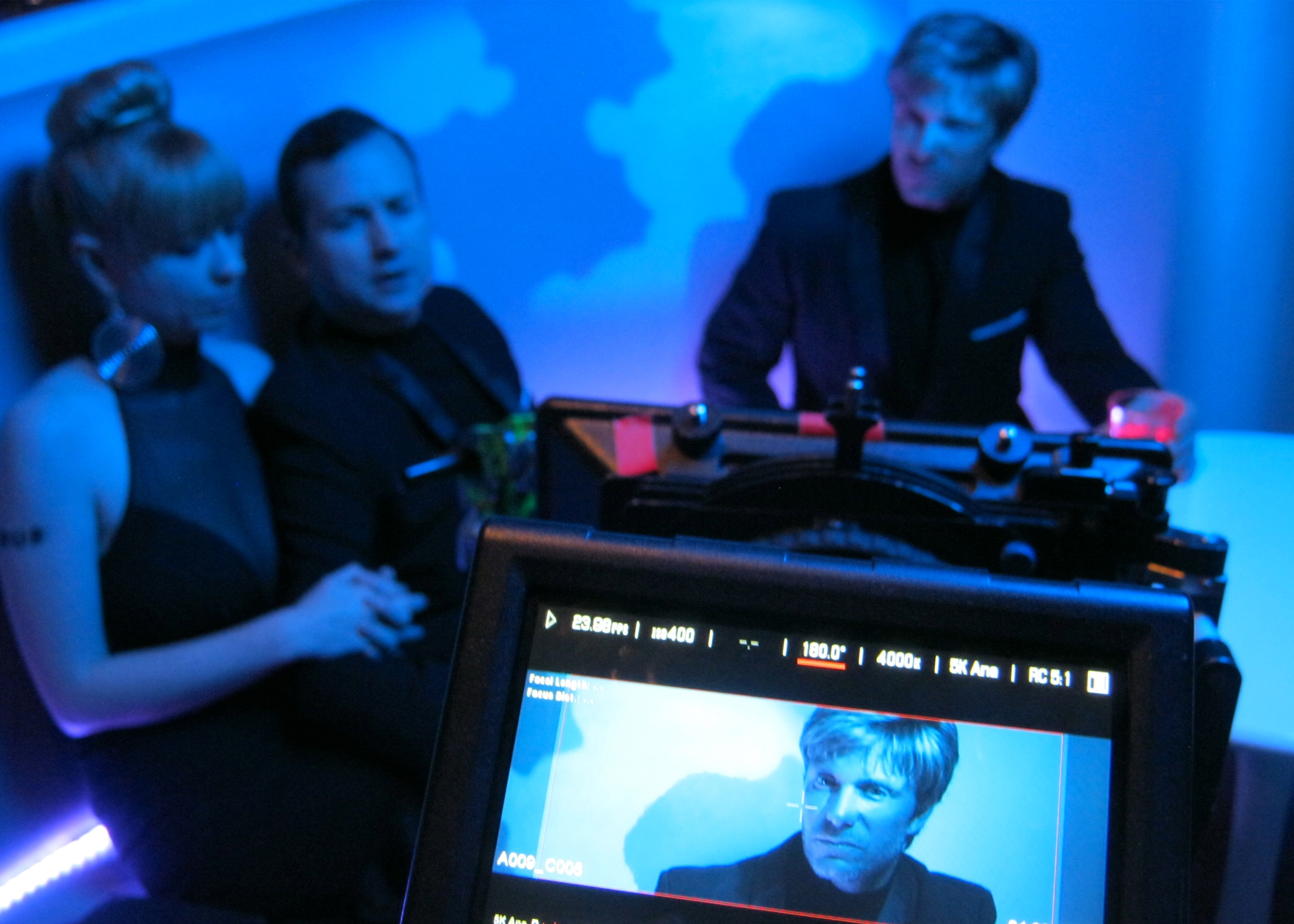 Vic Mignogna, John Champion, and Mary Czerwinski in R.U.R.: Genesis (2013)