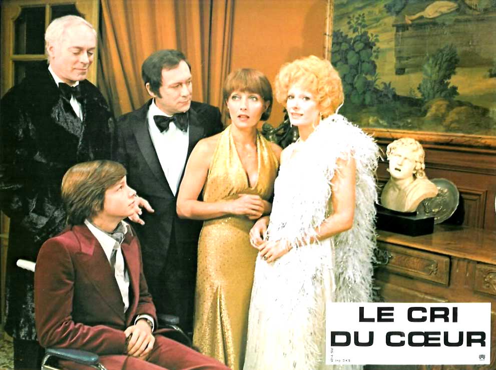 Stéphane Audran, Eric Damain, Jean Martin, Maurice Ronet, and Delphine Seyrig in Le cri du coeur (1974)