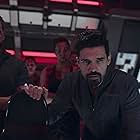 Wes Chatham, Steven Strait, and Dominique Tipper in Babylon's Ashes (2022)