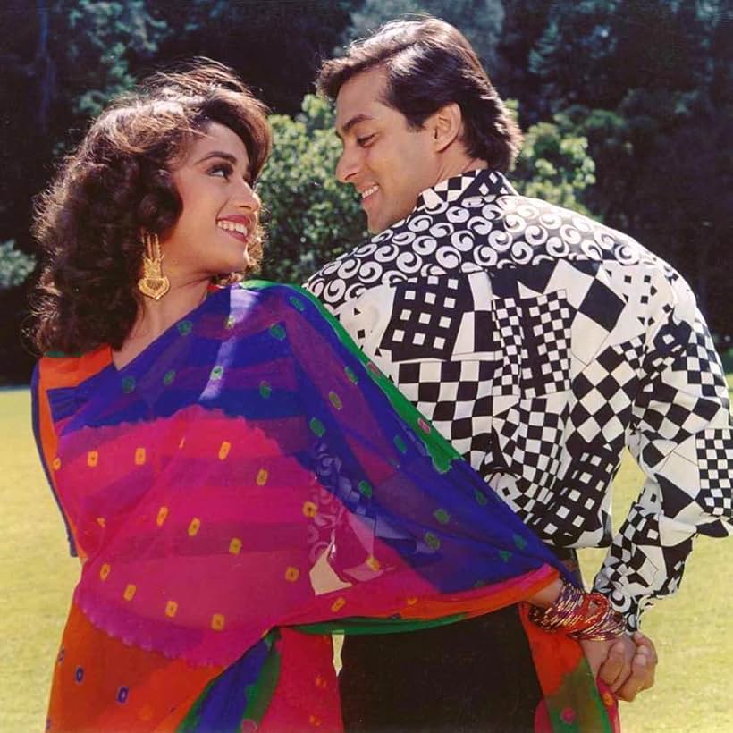 Madhuri Dixit and Salman Khan in Dil Tera Aashiq (1993)