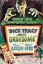 Boris Karloff, Ralph Byrd, and Anne Gwynne in Dick Tracy Meets Gruesome (1947)