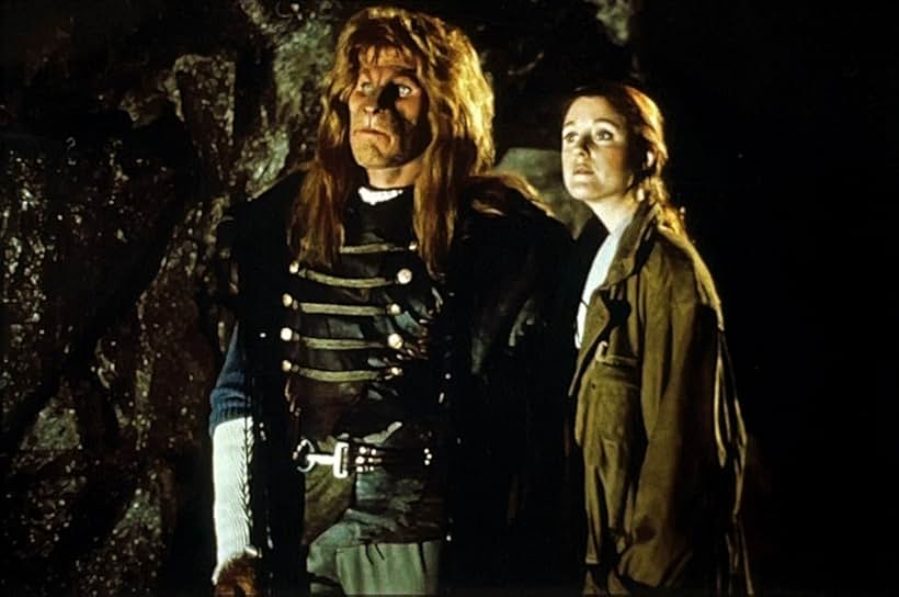 Ron Perlman and Jo Anderson in Beauty and the Beast (1987)