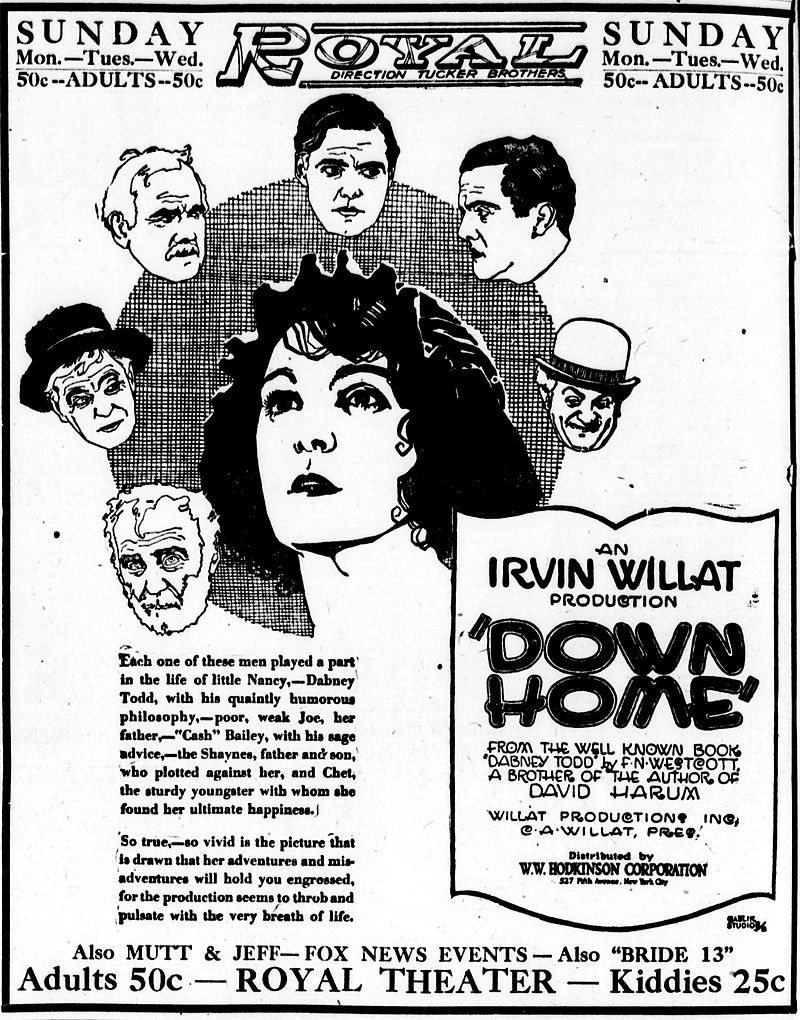 James O. Barrows, Frank Braidwood, William Robert Daly, Sidney Franklin, Edward Hearn, and Leatrice Joy in Down Home (1920)