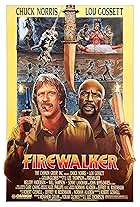 Louis Gossett Jr. and Chuck Norris in Firewalker (1986)