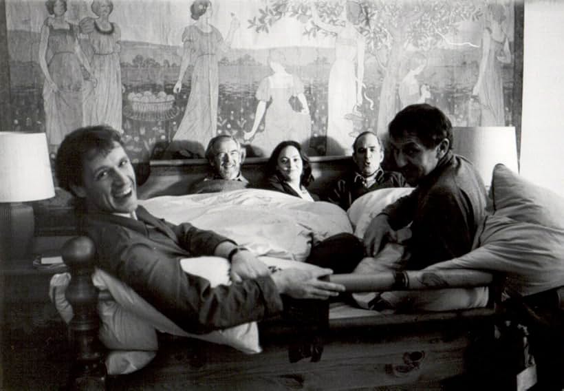 Ingmar Bergman, Sven Nykvist, Robert Atzorn, Heinz Bennent, and Christine Buchegger in From the Life of the Marionettes (1980)