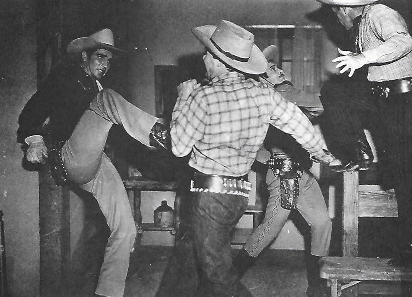 Sammy Baugh, Bud Geary, and Duncan Renaldo in King of the Texas Rangers (1941)