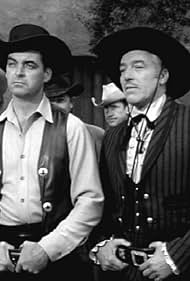 Rory Calhoun and Cesar Romero in The Texan (1958)