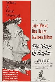Maureen O'Hara and John Wayne in The Wings of Eagles (1957)