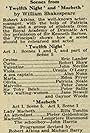 Robert Shaw, Robert Atkins, Michael Barry, Peter Jones, Eric Lander, Patricia Neal, John Neville, Peter Sallis, Ursula O'Leary, Pieter Geldenhuys, Alan Nunn, Edna Fryer, Lempriere Hammond, Zilla Tomlin, Jane Newell, Gaynor Woods, and John Harris in Scenes from Twelfth Night and Macbeth/II (1948)