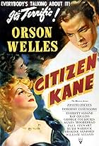 Orson Welles, Dorothy Comingore, and Ruth Warrick in Citizen Kane (1941)