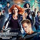 Harry Shum Jr., Isaiah Mustafa, Emeraude Toubia, Katherine McNamara, Dominic Sherwood, Matthew Daddario, and Alberto Rosende in Shadowhunters (2016)