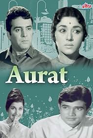 Rajesh Khanna, Feroz Khan, Nazima, and Padmini in Aurat (1967)