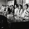 Eiji Funakoshi, Keiko Kishi, Kyôko Kishida, Yuka Konno, Mariko Miyagi, Tamao Nakamura, Fujiko Yamamoto, Mayumi Kurata, Kayoko Moriyama, Yoshiko Uno, Chieko Murai, and Masumi Ariake in Kuroi jûnin no onna (1961)