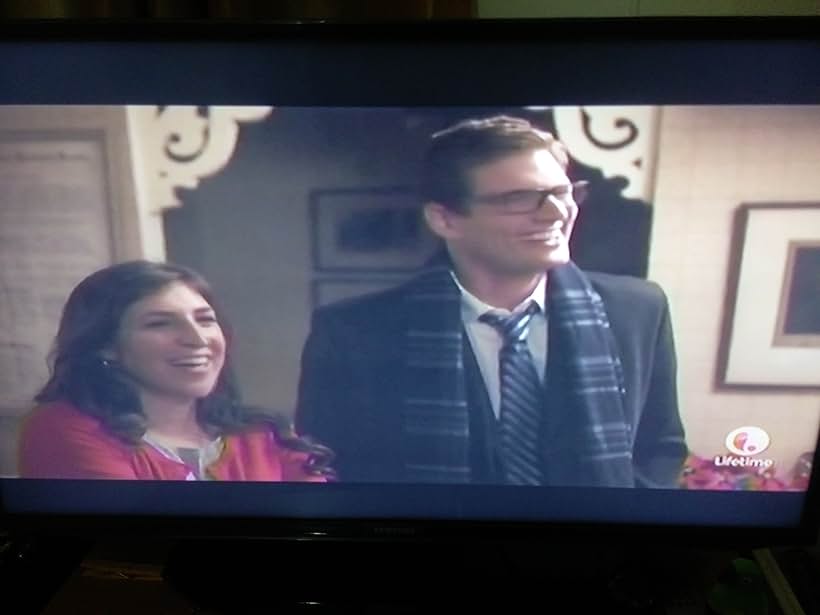 Mayim Bialik and Ryan McPartlin in The Flight Before Christmas (2015)