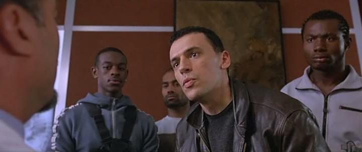 Malik Diouf, Maher Kamoun, Guylain N'Guba-Boyeke, and Charles Perrière in Yamakasi (2001)