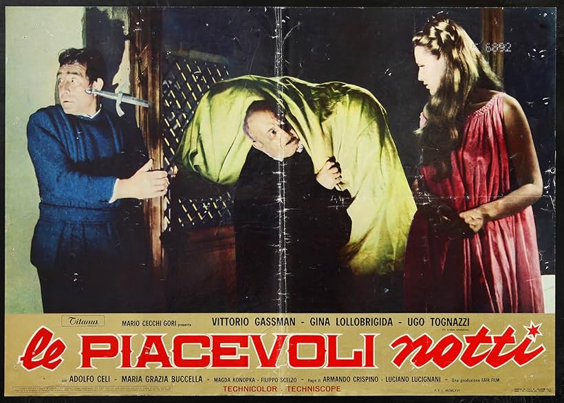 Vittorio Gassman and Ugo Tognazzi in Le piacevoli notti (1966)